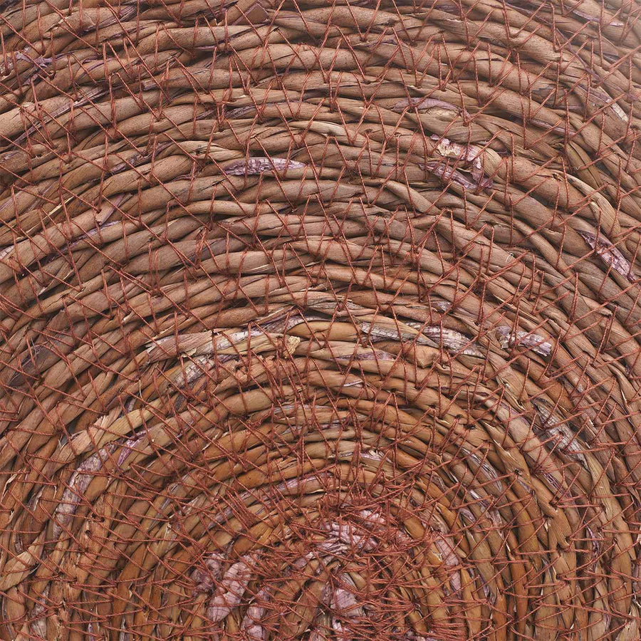 Zeegroene placemats 12 st Bruin 100% Zeegras
