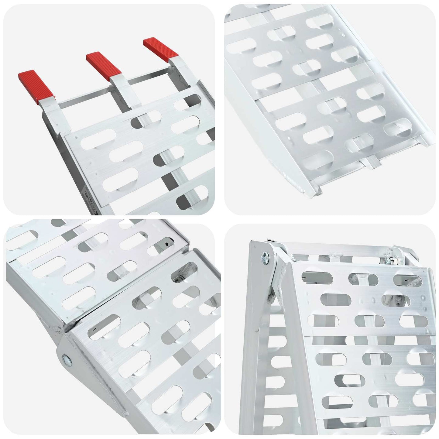 Laad Ramp 2 pcs Zilver 222 x 29 x 14 cm Aluminium