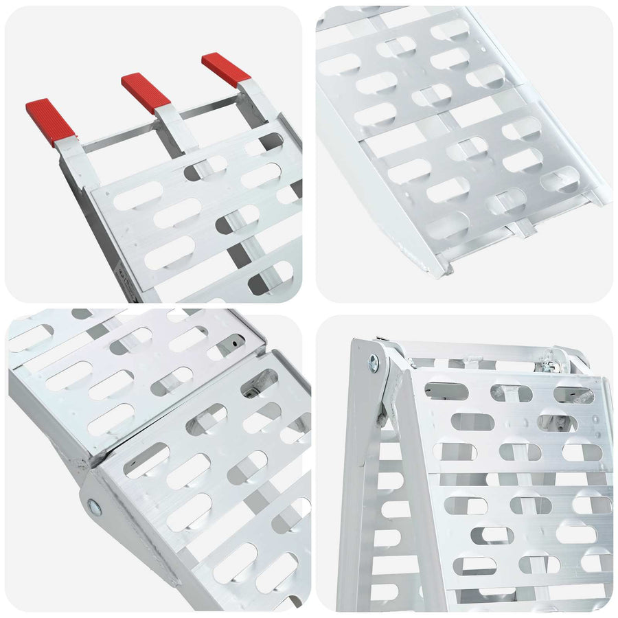 Laad Ramp 2 pcs Zilver 222 x 29 x 14 cm Aluminium