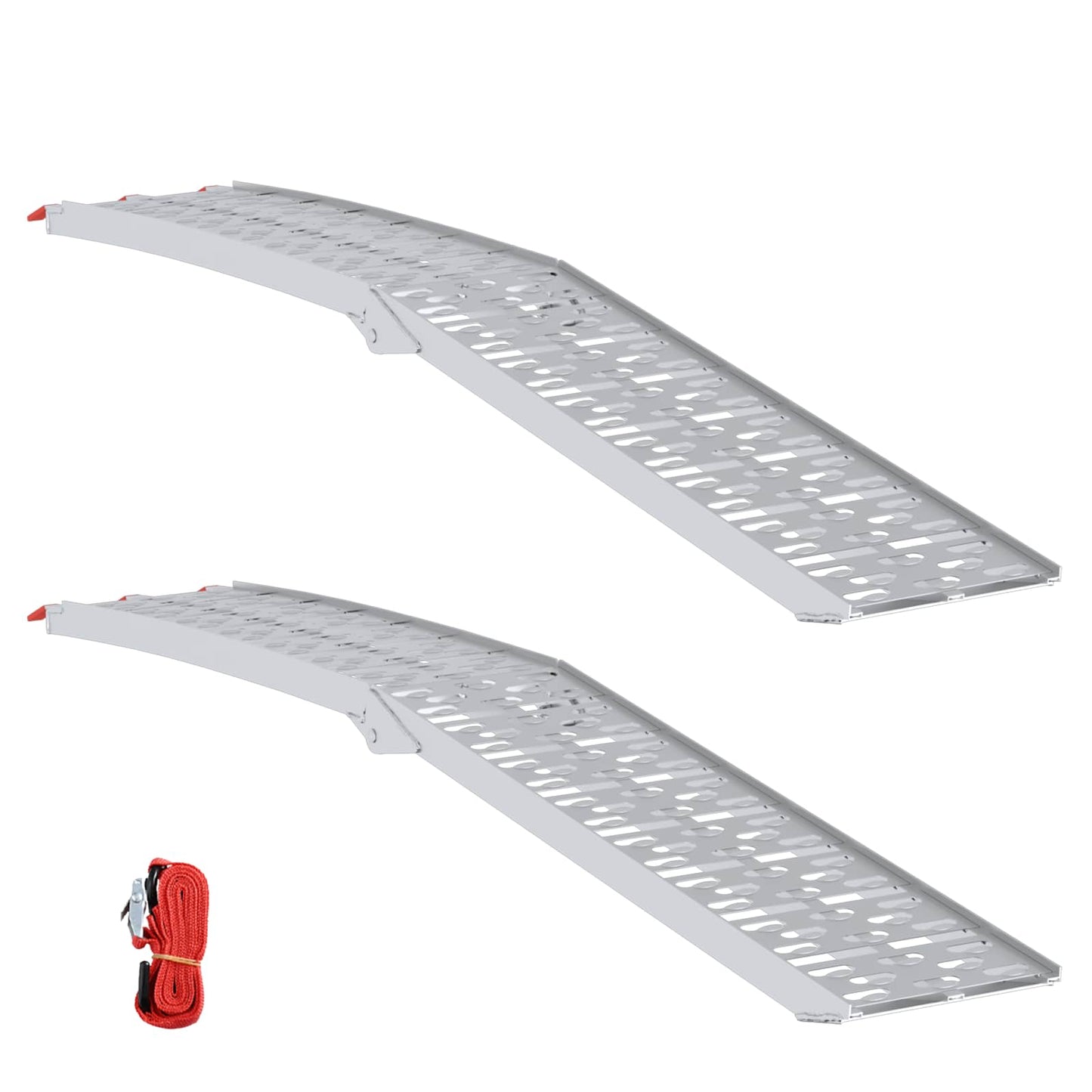 Laad Ramp 2 pcs Zilver 222 x 29 x 14 cm Aluminium