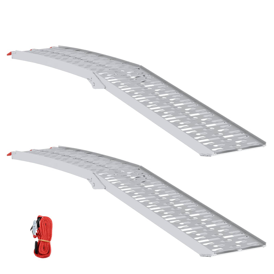 Laad Ramp 2 pcs Zilver 222 x 29 x 14 cm Aluminium