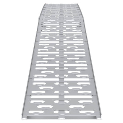 Laad Ramp 2 pcs Zilver 222 x 29 x 14 cm Aluminium