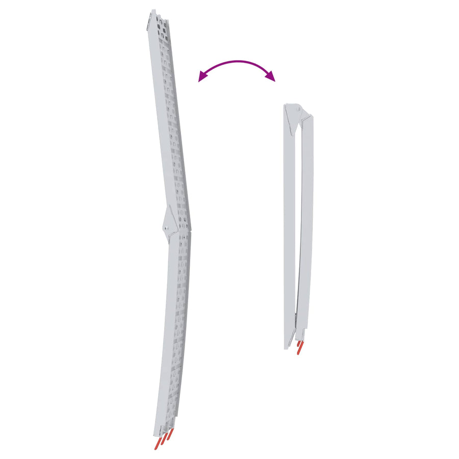 Laad Ramp 2 pcs Zilver 222 x 29 x 14 cm Aluminium