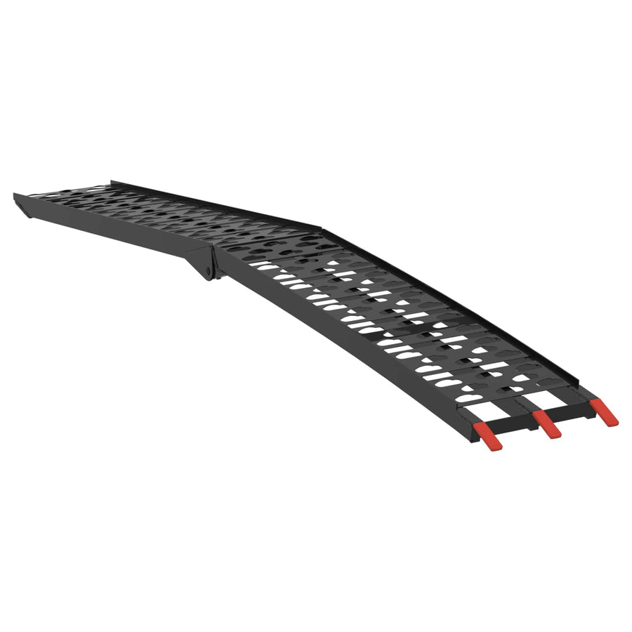 Laad Ramp 2 pcs Zwart 222 x 29 x 14 cm Aluminium