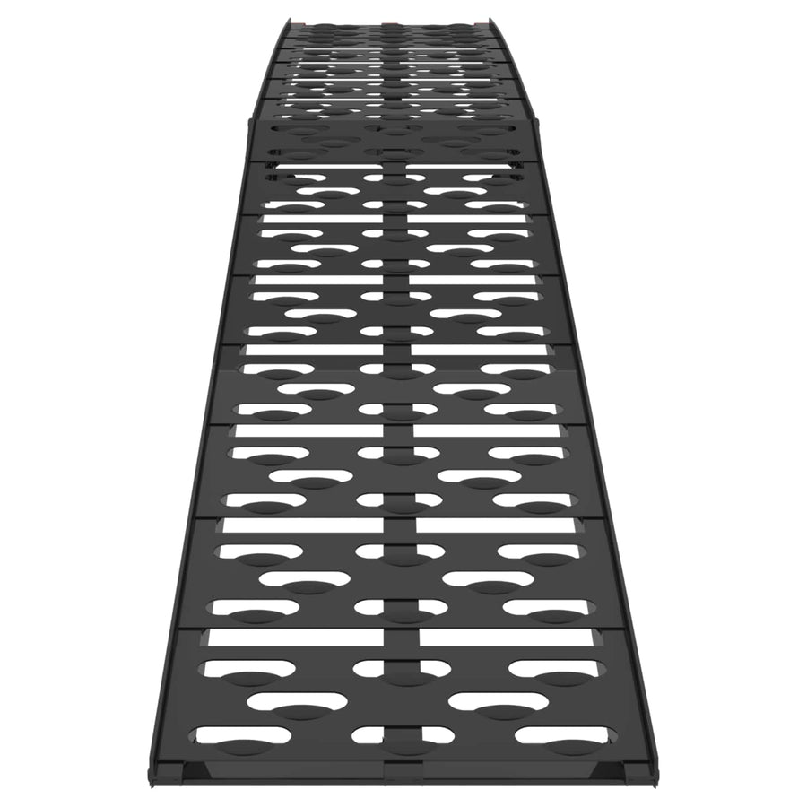 Laad Ramp 2 pcs Zwart 222 x 29 x 14 cm Aluminium