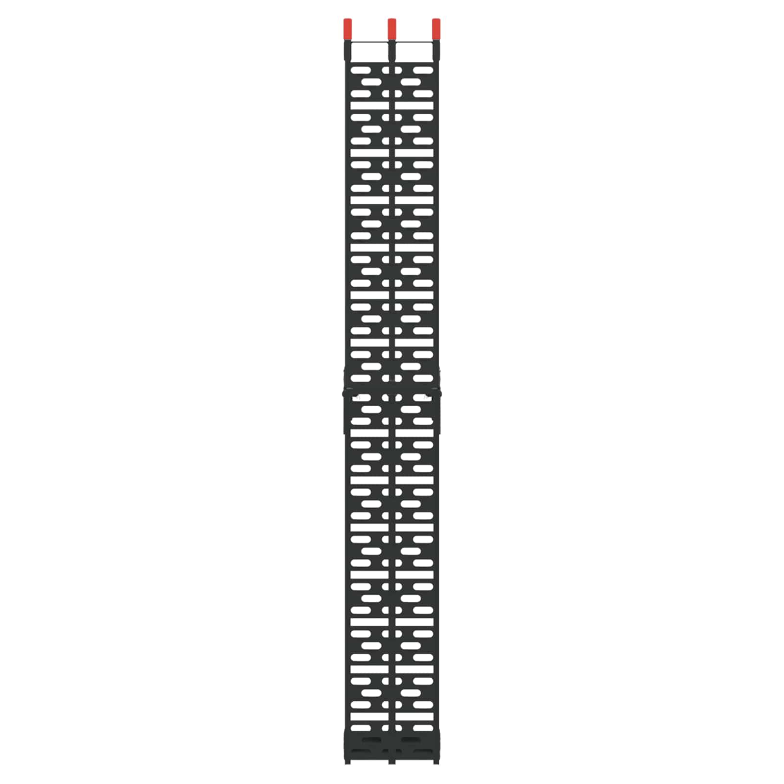 Laad Ramp 2 pcs Zwart 222 x 29 x 14 cm Aluminium