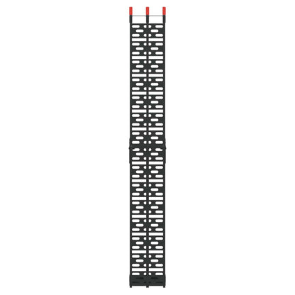 Laad Ramp 2 pcs Zwart 222 x 29 x 14 cm Aluminium