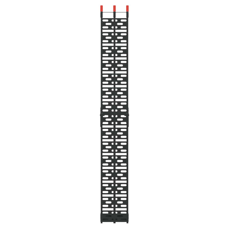 Laad Ramp 2 pcs Zwart 222 x 29 x 14 cm Aluminium