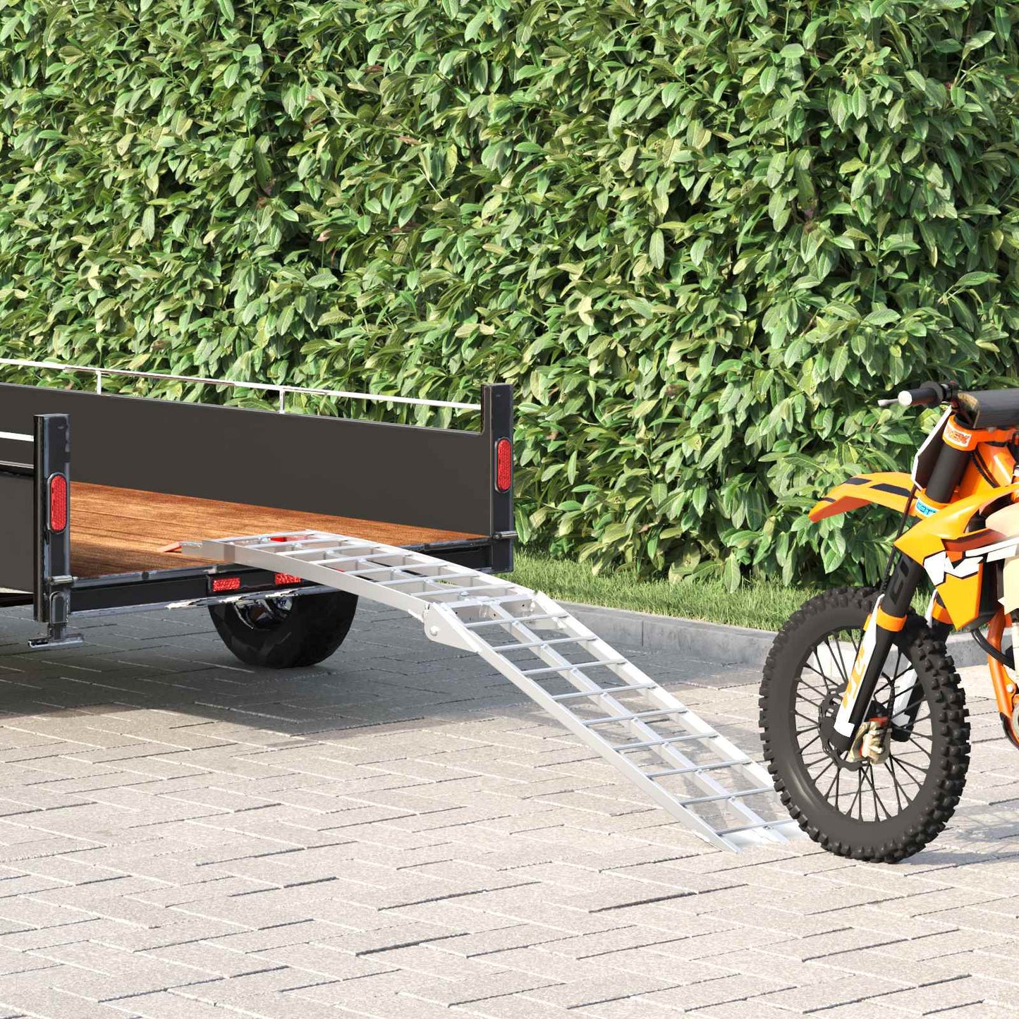 Laad Ramp Zilver 178 x 29 x 14 cm Aluminium