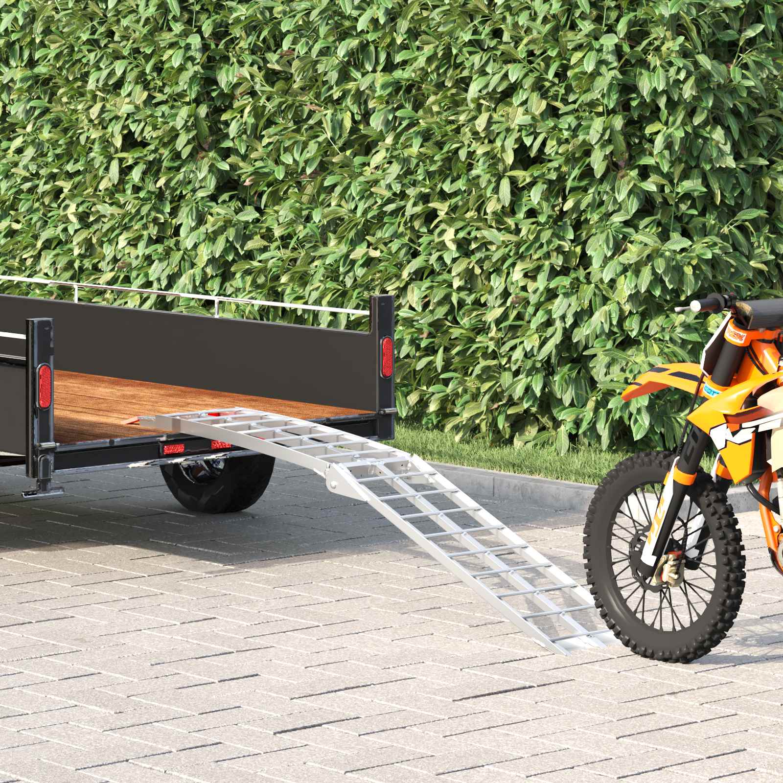 Laad Ramp Zilver 178 x 29 x 14 cm Aluminium