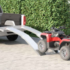 Motorcycle Ramp 680 kg 2 pcs Silver 205 x 28 x 5 cm Aluminium