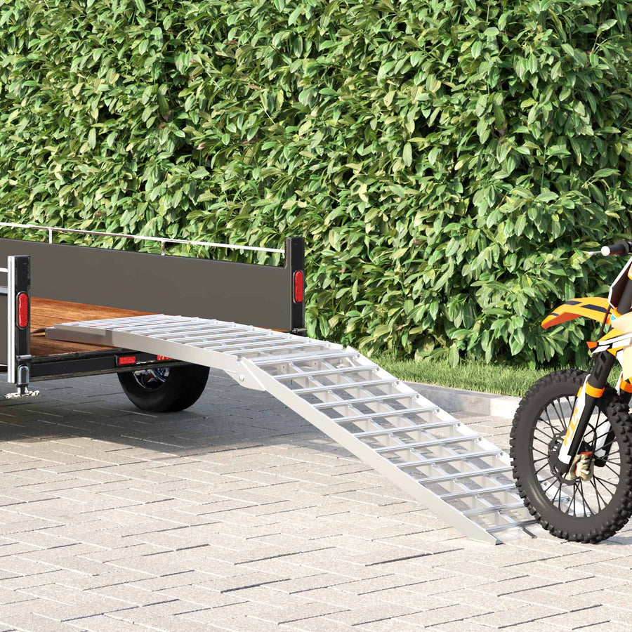 Laad Ramp Zilver 230 x 44 x 13 cm Aluminium