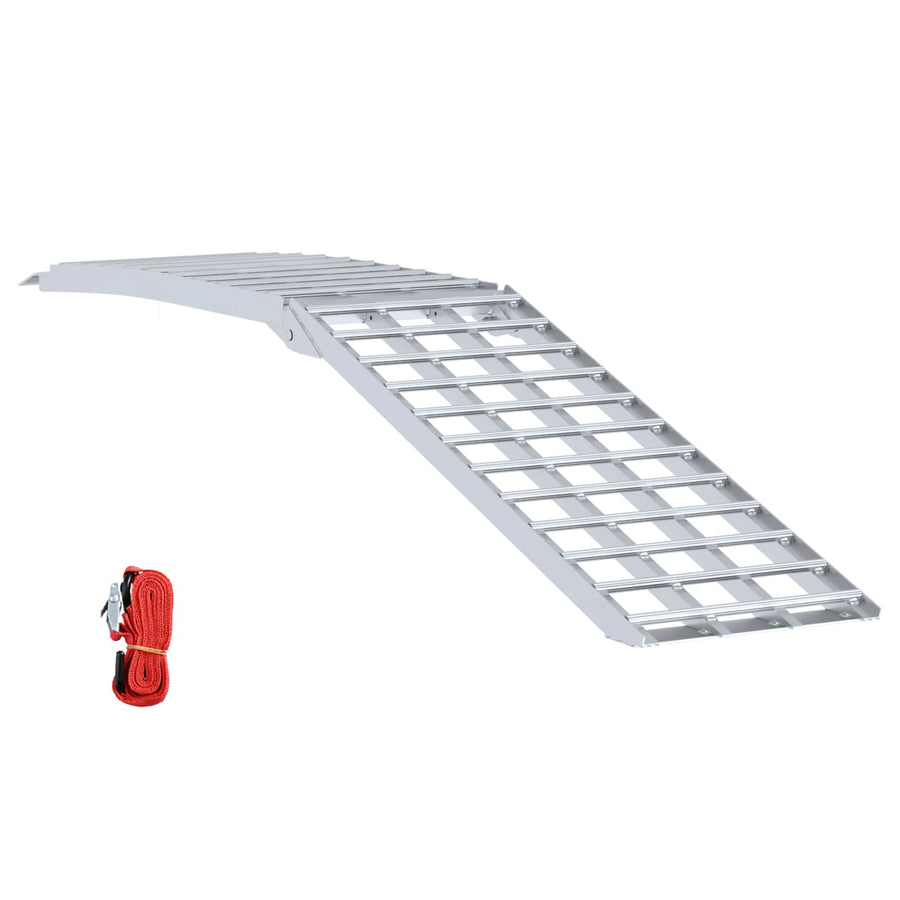 Laad Ramp Zilver 230 x 44 x 13 cm Aluminium