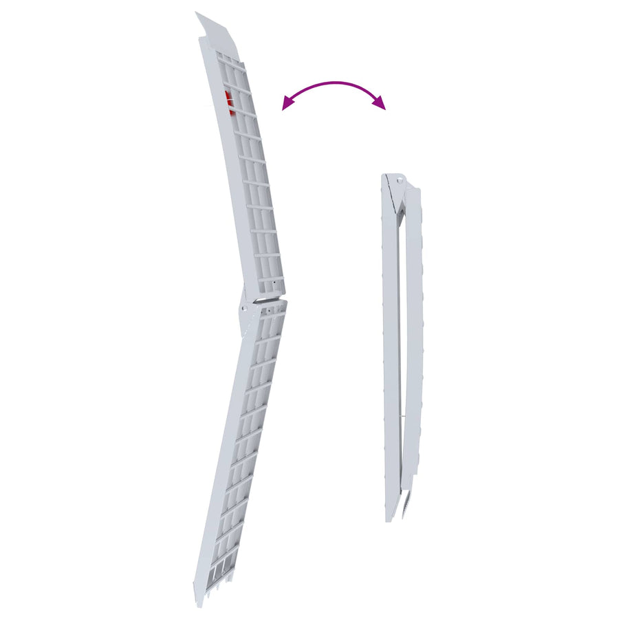 Laad Ramp Zilver 230 x 44 x 13 cm Aluminium