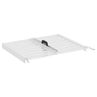 Rolstoelhelling Zilver 62 x 73 x 5 cm Aluminium