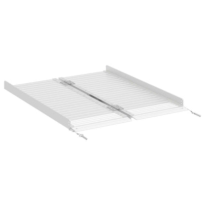 Rolstoelhelling Zilver 92 x 73,5 x 5 cm Aluminium