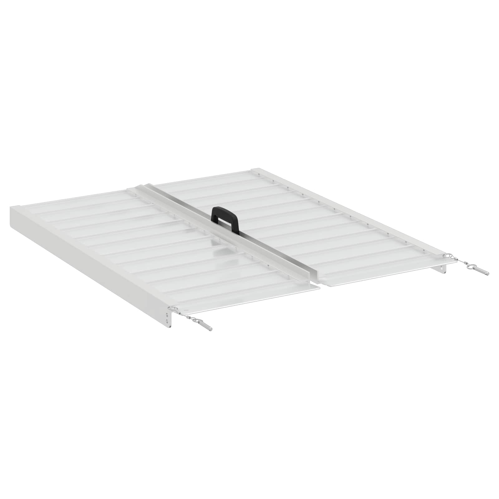 Rolstoelhelling Zilver 92 x 73,5 x 5 cm Aluminium