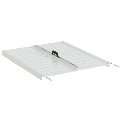 Rolstoelhelling Zilver 92 x 73,5 x 5 cm Aluminium