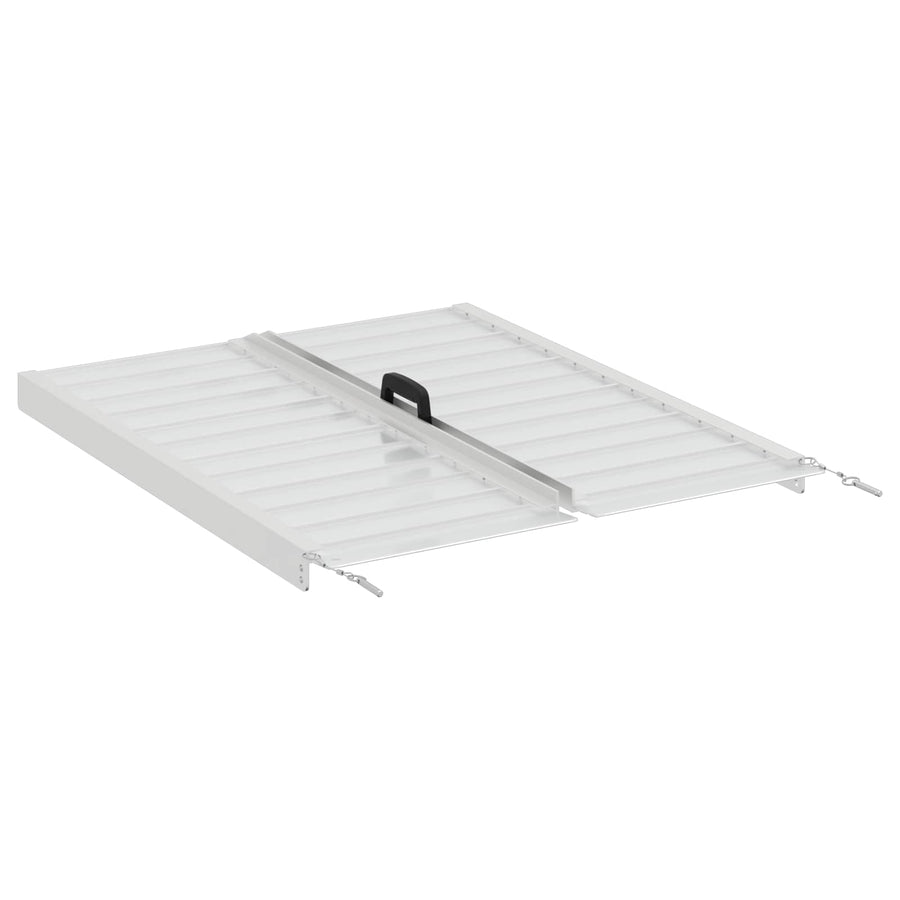 Rolstoelhelling Zilver 92 x 73,5 x 5 cm Aluminium