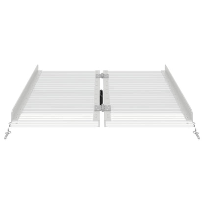 Rolstoelhelling Zilver 92 x 73,5 x 5 cm Aluminium