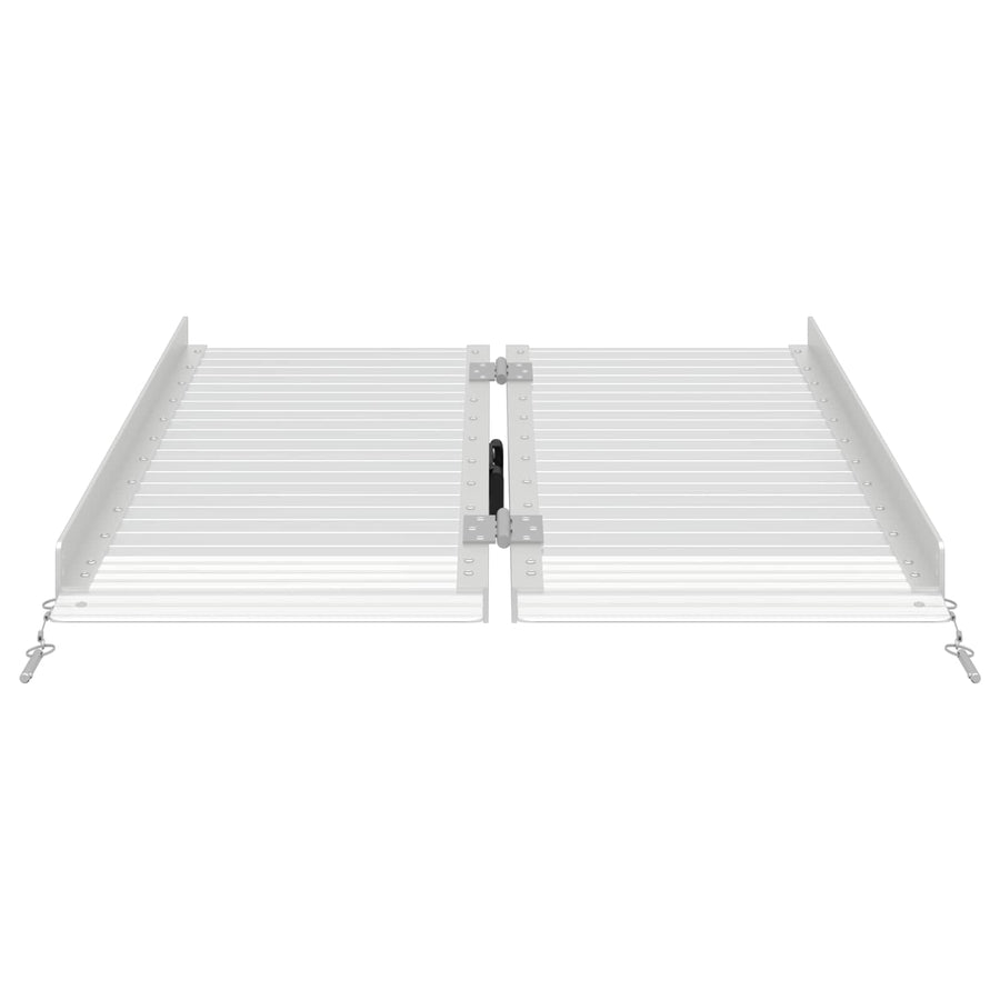Rolstoelhelling Zilver 92 x 73,5 x 5 cm Aluminium