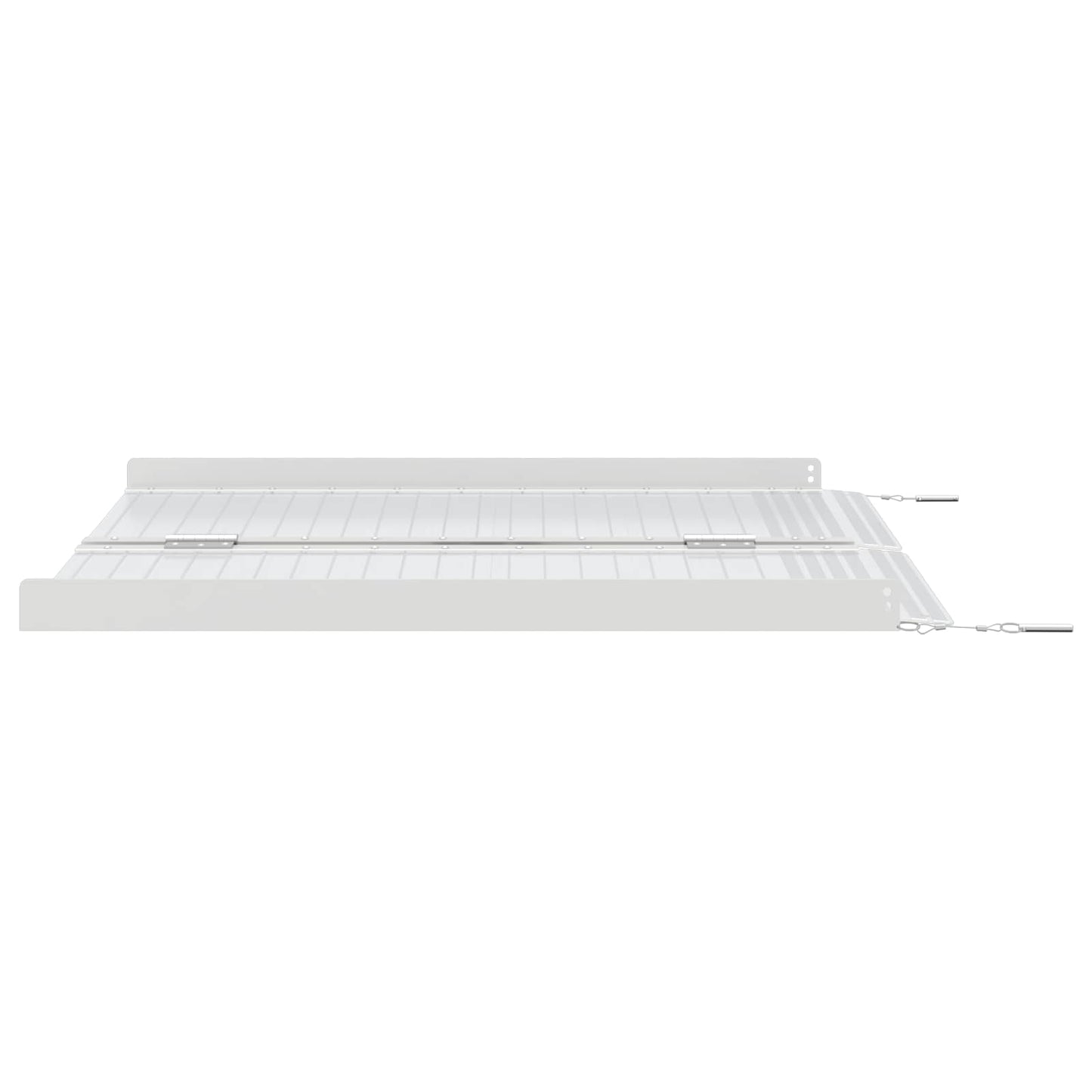 Rolstoelhelling Zilver 92 x 73,5 x 5 cm Aluminium