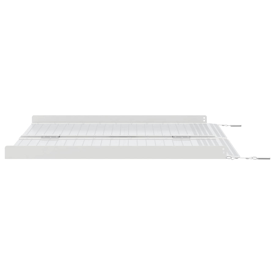Rolstoelhelling Zilver 92 x 73,5 x 5 cm Aluminium