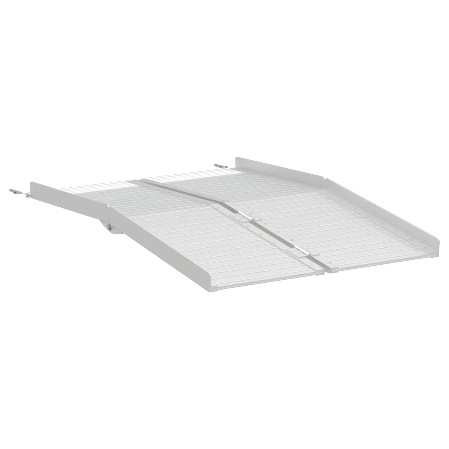 Rolstoelhelling Zilver 122 x 73,5 x 11 cm Aluminium
