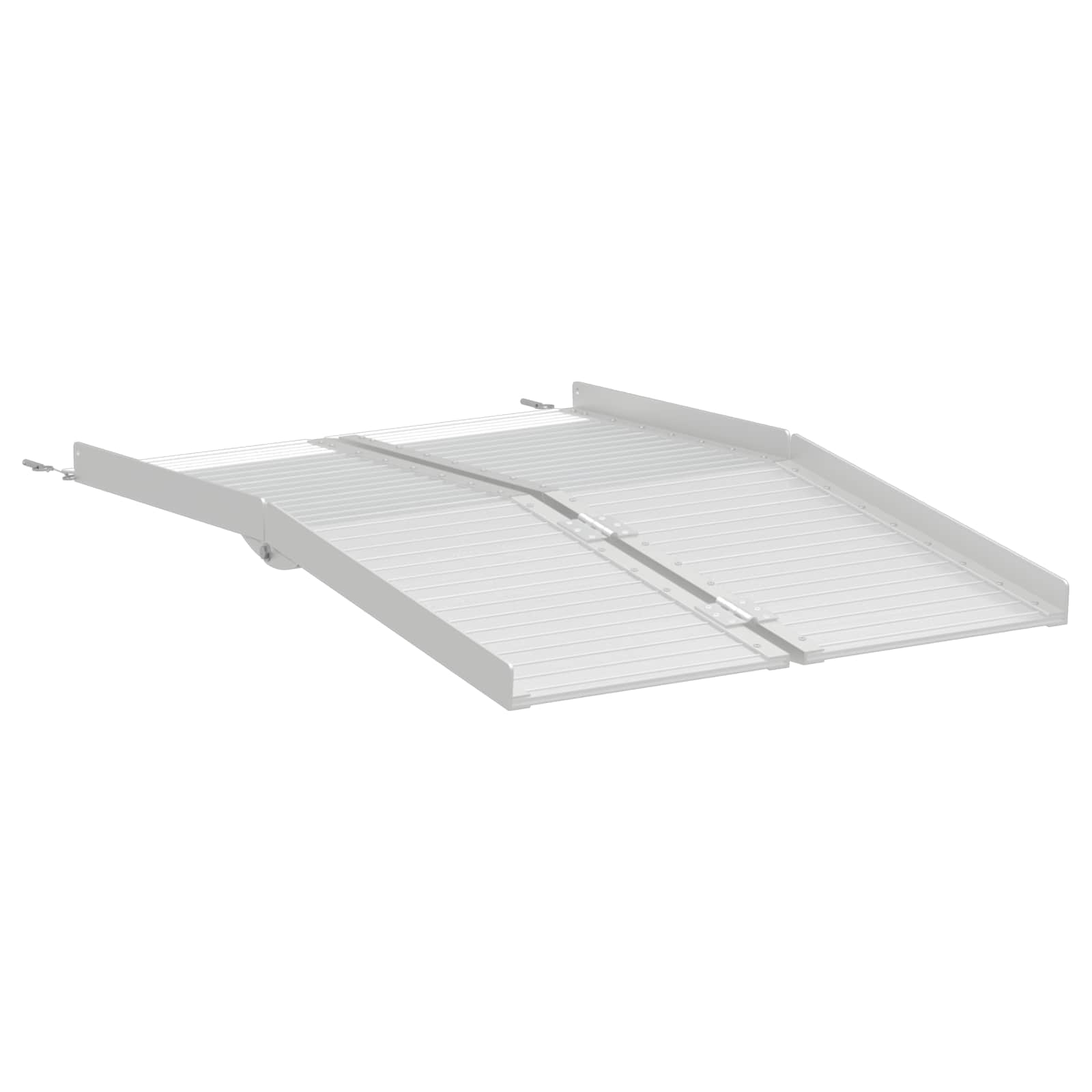Rolstoelhelling Zilver 122 x 73,5 x 11 cm Aluminium