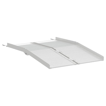 Rolstoelhelling Zilver 122 x 73,5 x 11 cm Aluminium