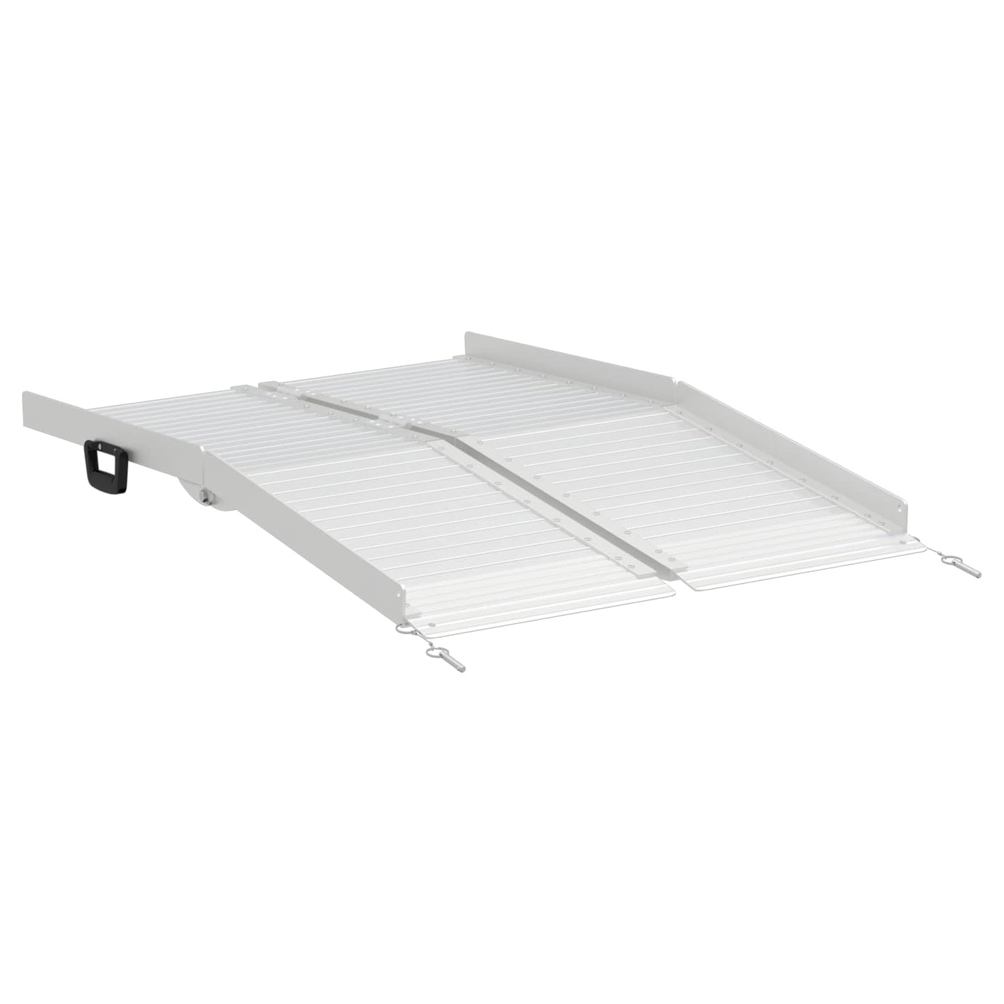 Rolstoelhelling Zilver 122 x 73,5 x 11 cm Aluminium