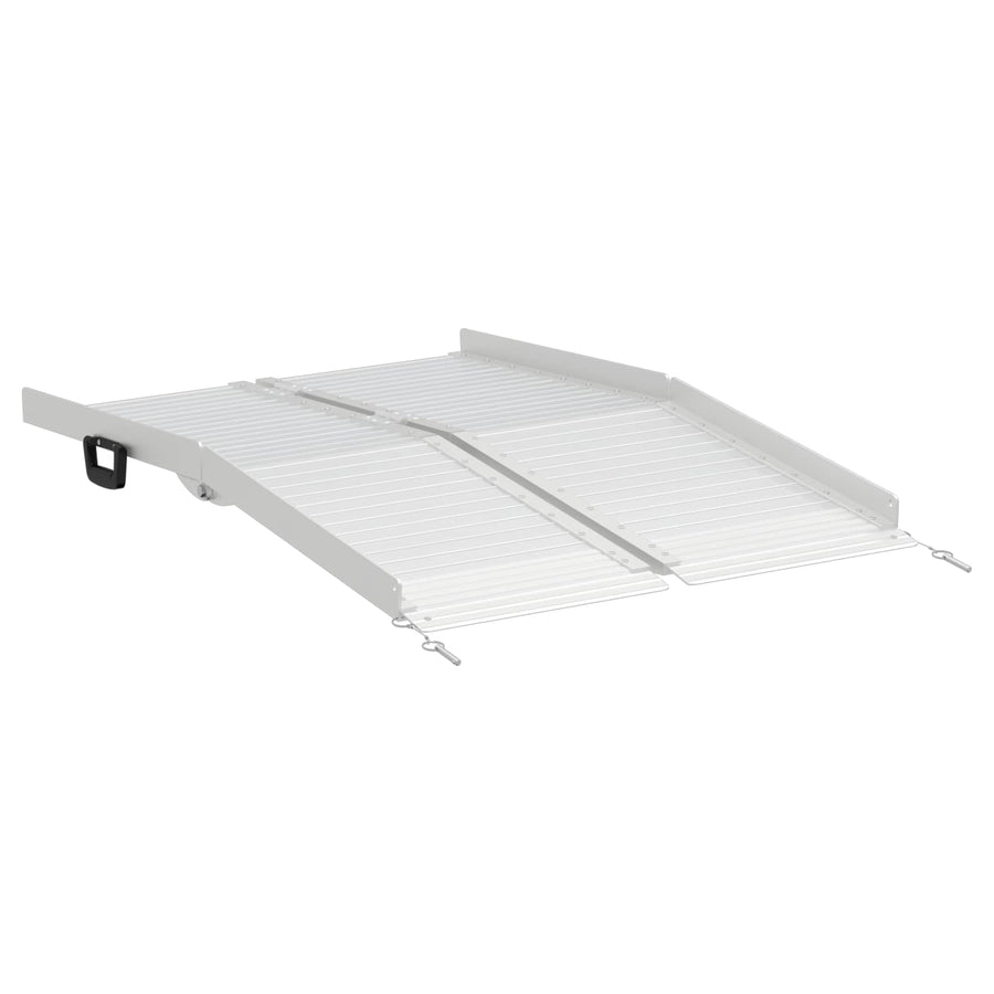 Rolstoelhelling Zilver 122 x 73,5 x 11 cm Aluminium