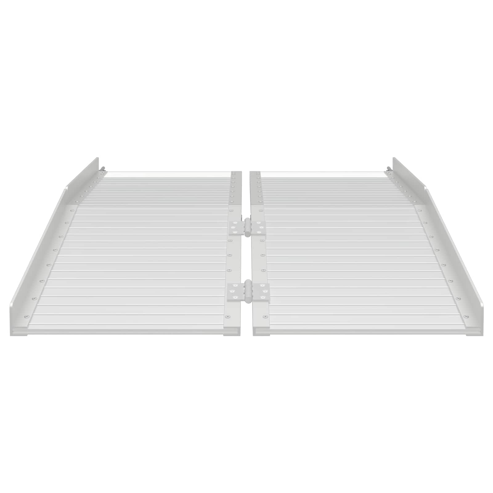 Rolstoelhelling Zilver 122 x 73,5 x 11 cm Aluminium