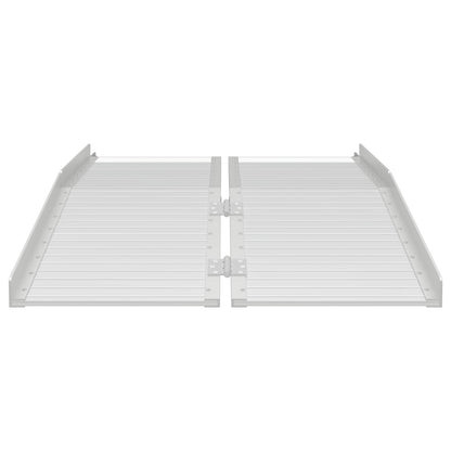 Rolstoelhelling Zilver 122 x 73,5 x 11 cm Aluminium