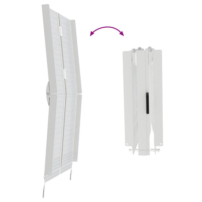 Rolstoelhelling Zilver 122 x 73,5 x 11 cm Aluminium