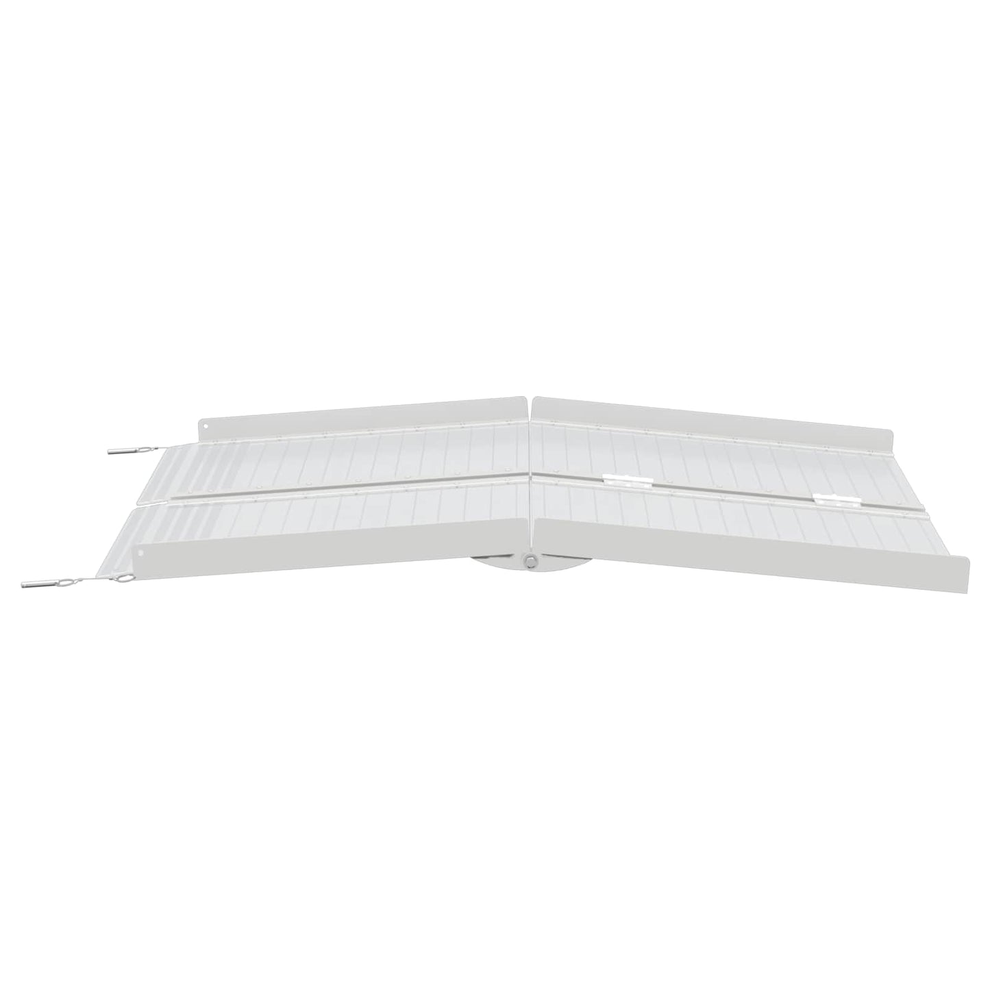 Rolstoelhelling Zilver 122 x 73,5 x 11 cm Aluminium