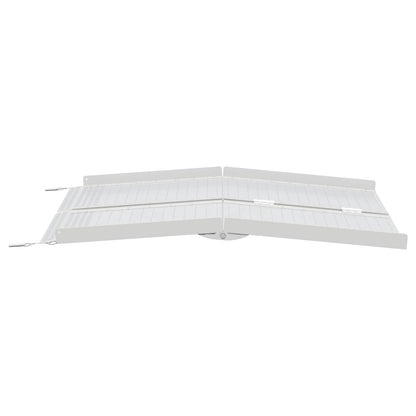 Rolstoelhelling Zilver 122 x 73,5 x 11 cm Aluminium