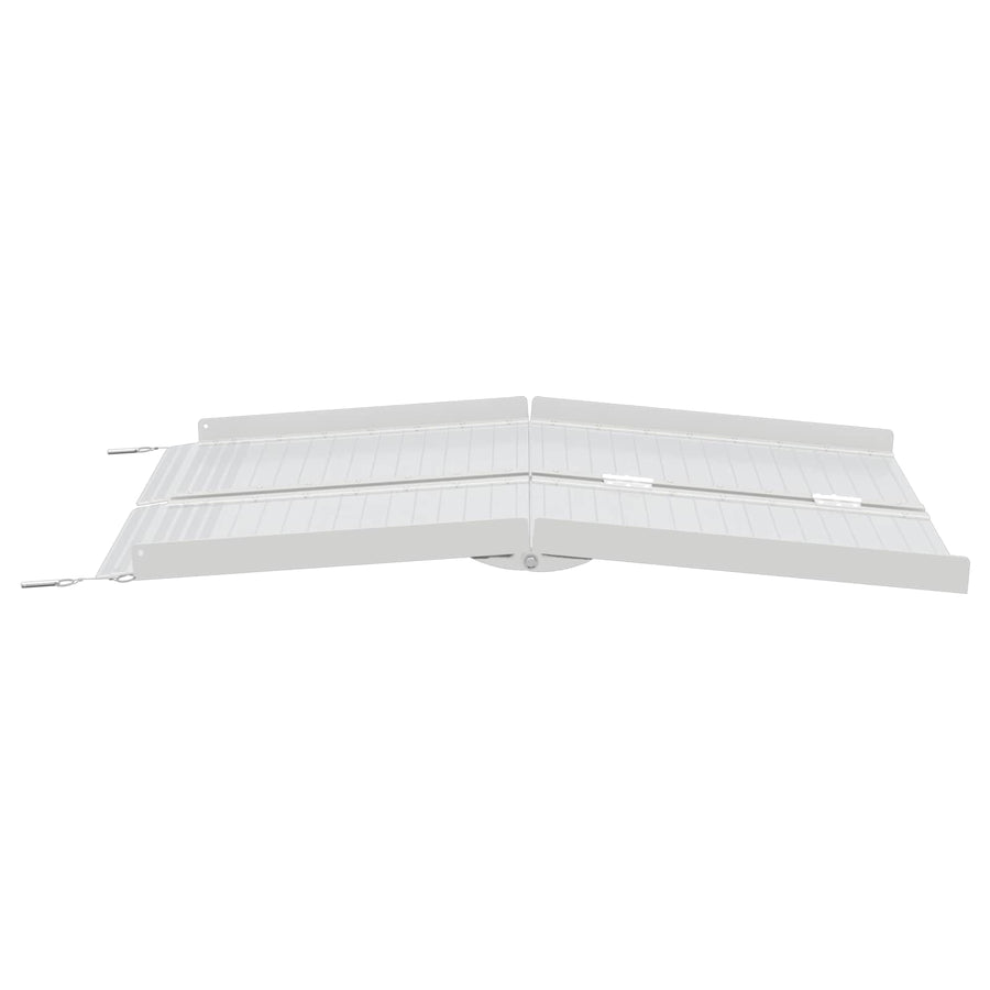 Rolstoelhelling Zilver 122 x 73,5 x 11 cm Aluminium