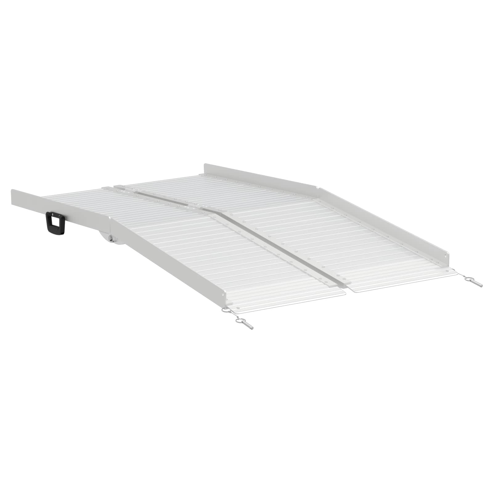 Rolstoelhelling Zilver 152 x 73 x 11 cm Aluminium