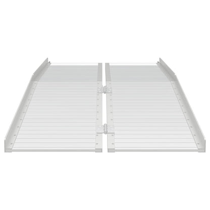 Rolstoelhelling Zilver 152 x 73 x 11 cm Aluminium