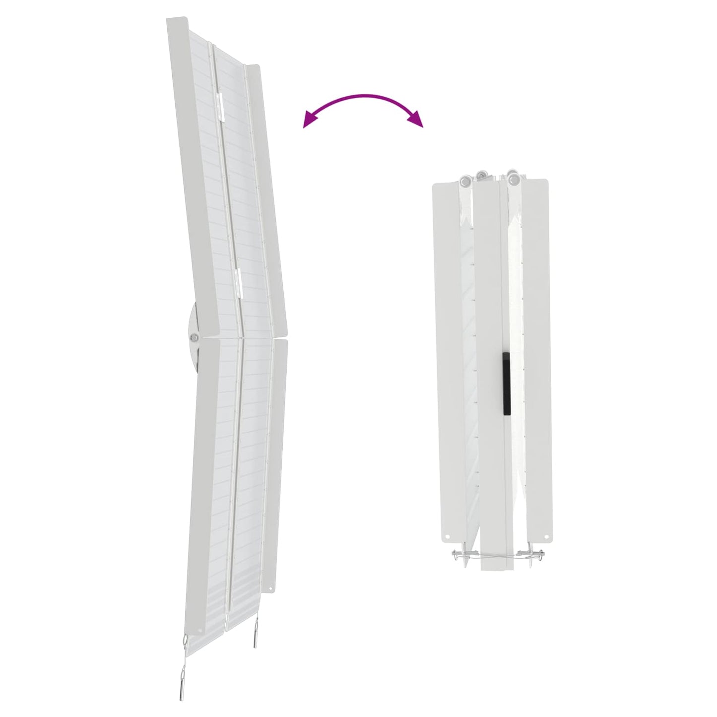 Rolstoelhelling Zilver 152 x 73 x 11 cm Aluminium