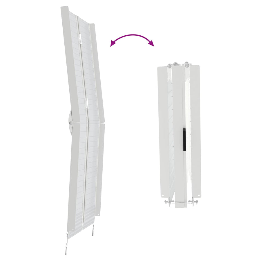 Rolstoelhelling Zilver 152 x 73 x 11 cm Aluminium