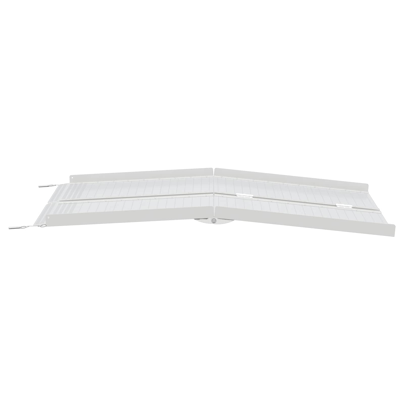 Rolstoelhelling Zilver 152 x 73 x 11 cm Aluminium