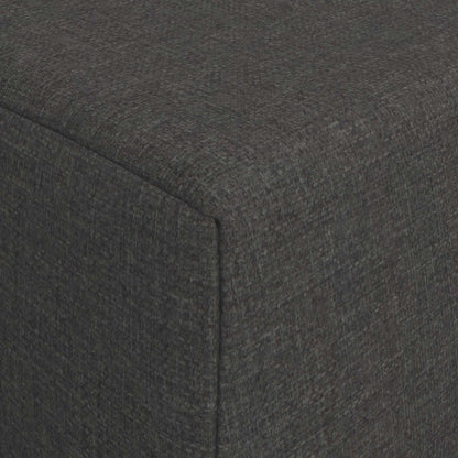 Vouwbare Bankbed Donkergrijs 200 x 70 x 15 cm Stof