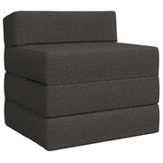 Bankbed donkergrijs stof 70x60x63 cm