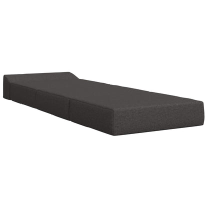 Vouwbare Bankbed Donkergrijs 200 x 70 x 15 cm Stof