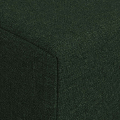 Vouwbare Bankbed Donkergroen 200 x 70 x 15 cm Stof