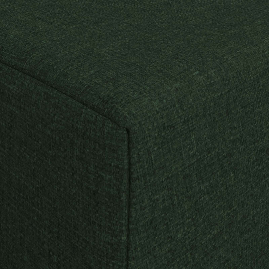 Vouwbare Bankbed Donkergroen 200 x 70 x 15 cm Stof