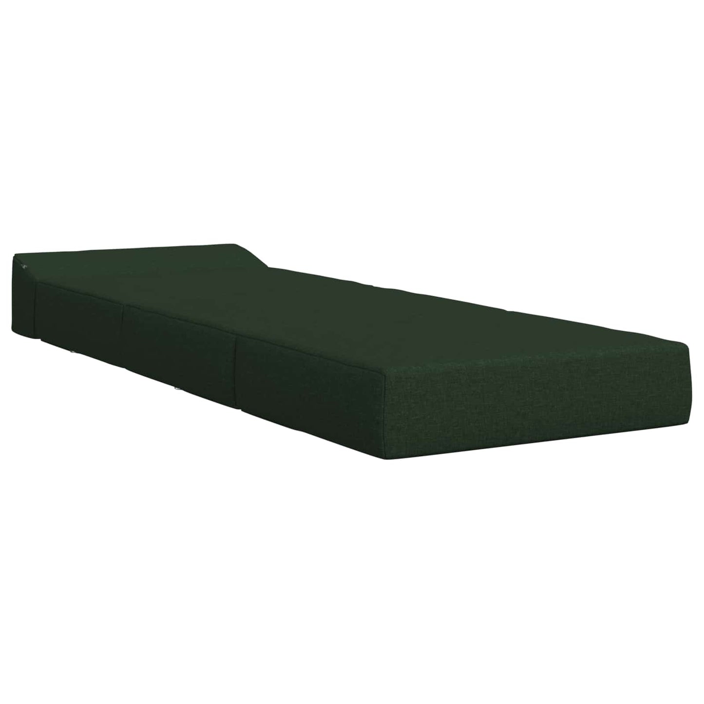 Vouwbare Bankbed Donkergroen 200 x 70 x 15 cm Stof