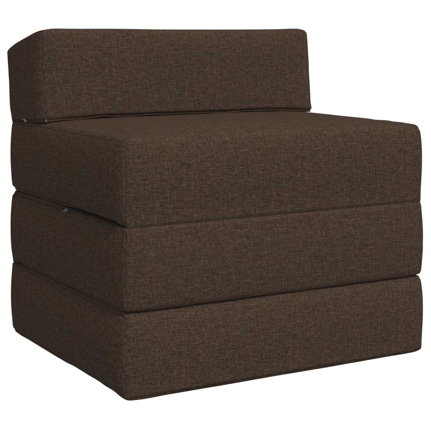 Vouwbare Bankbed Taupe 200 x 70 x 15 cm Stof